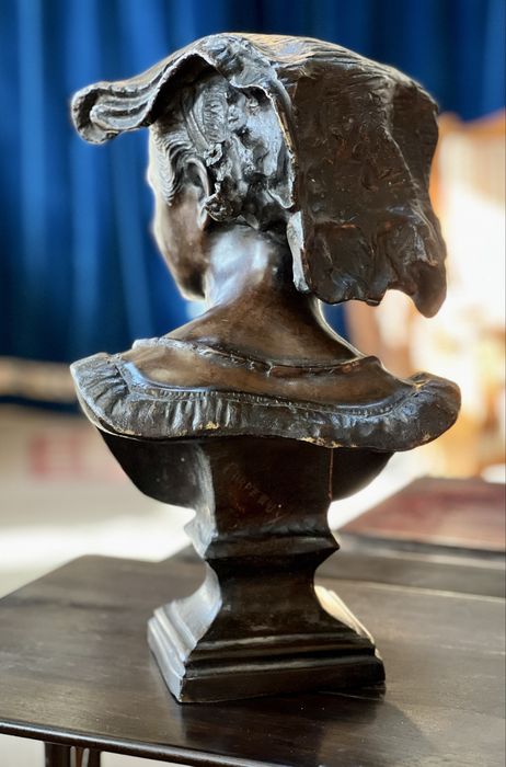 Sculptură Bust din Bronz *** vintage / antic / vechi / retro ***