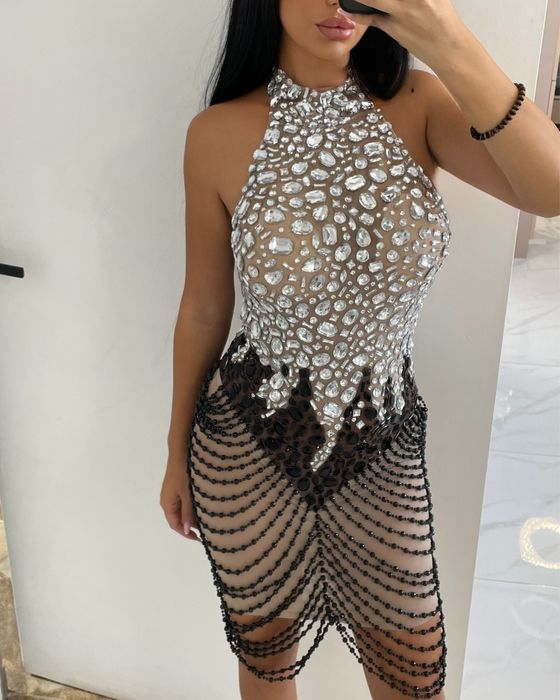Rochie cu cristale