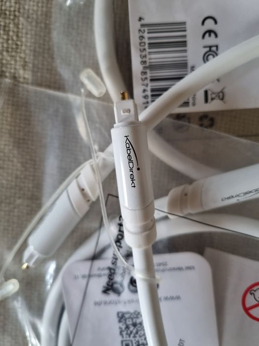 Pachet 8 buc Cabluri Audio Optic Digital. Kabel Direkt 0,6 m. Noi.