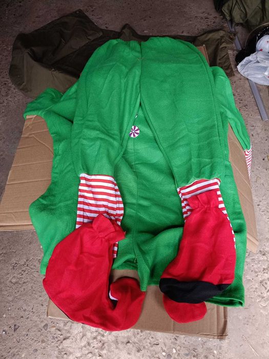 Costum de elf de Crăciun pentru copiii si adulți unisex