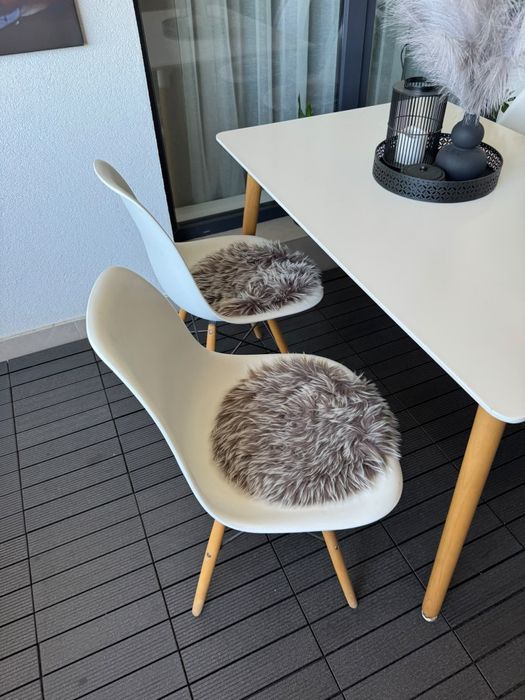 Masa + 4 scaune - set dining/balcon