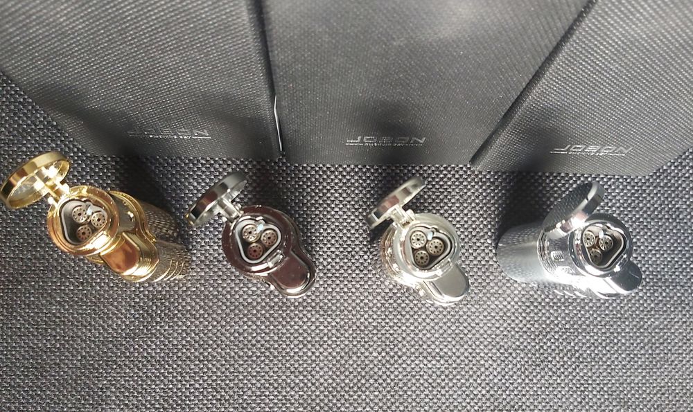 Луксозна запалка за пури JOBON с подарък резачка,4 цвята