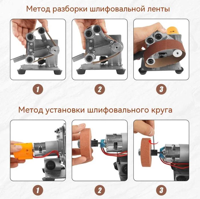 Мини гриндер ленточный