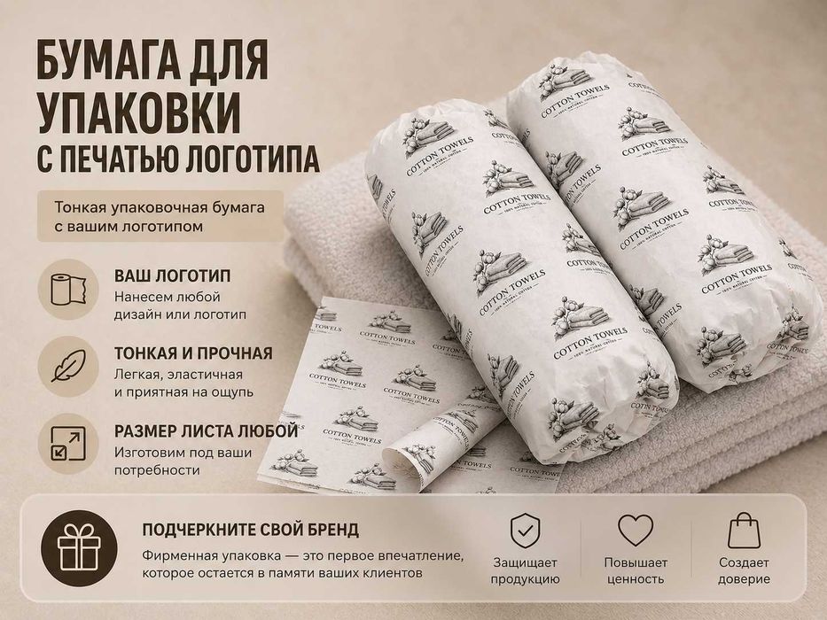 Упаковочная бумага брендированная
