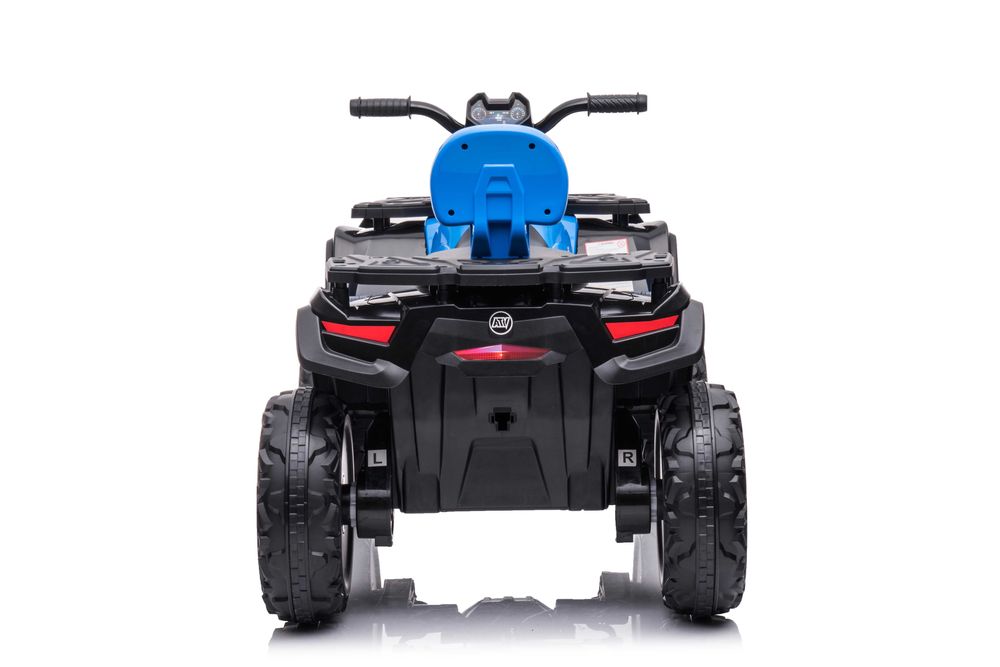 ATV electric Kinderauto S615 4x45W 24V, roti moi, scaun tapitat Blue