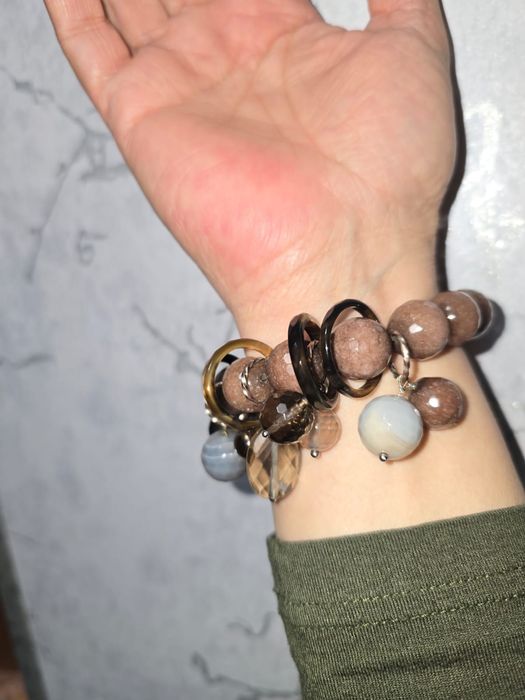 Tabiiy toch bilaguzuk Агат натуральный,браслет