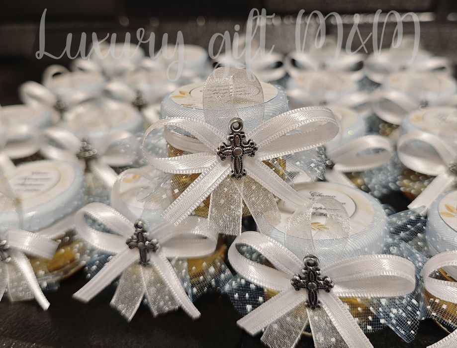 Подаръци за гости, подаръчета за гости, бурканчетата с мед