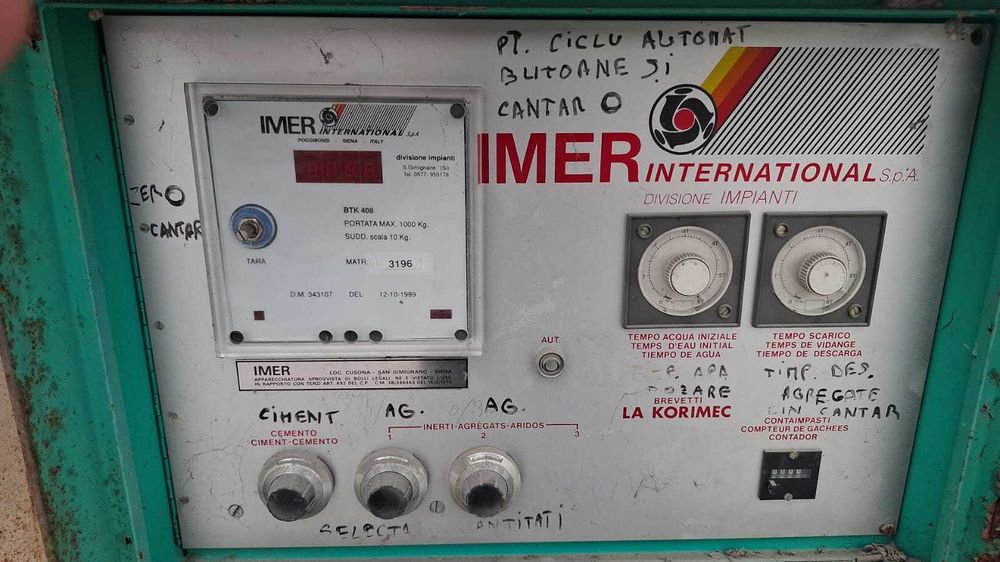 betoniera IMER automată (încărcare) cu siloz de 40 tone