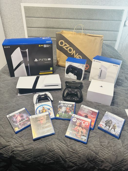 Playstation 5 Pro 2TB+Dualsense Edge Black+Disc Drive+++