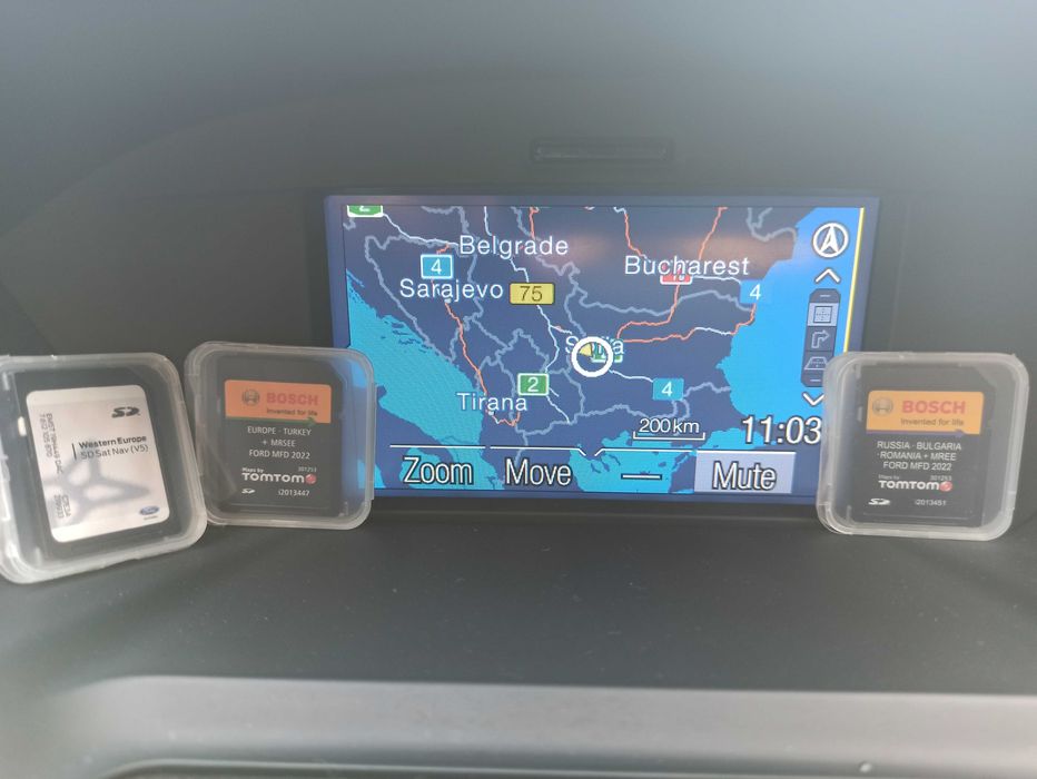 ФОРД 2022 SD карта FORD MFD card ъпдейт навигация Fiesta Focus KugaMAX