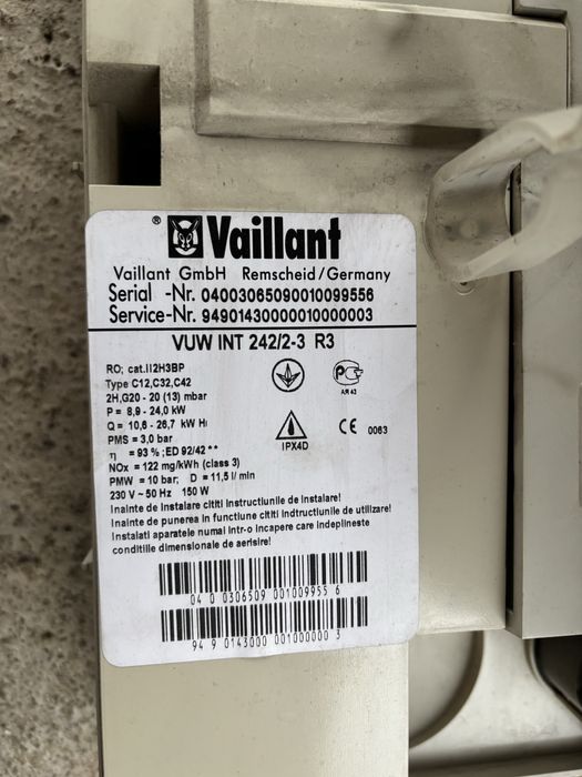 Vand centrala termica Vaillant , 24 kw