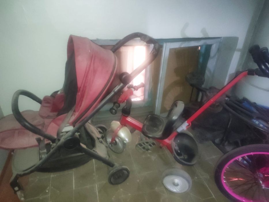 Продам коляску и велосипед