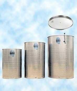 Cisterne inox alimentar cu capac flotant,Italia pt vin si alte bauturi