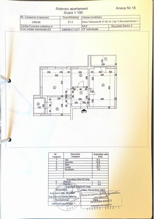 Ozana apartament 2 camere decomandat mutare rapida