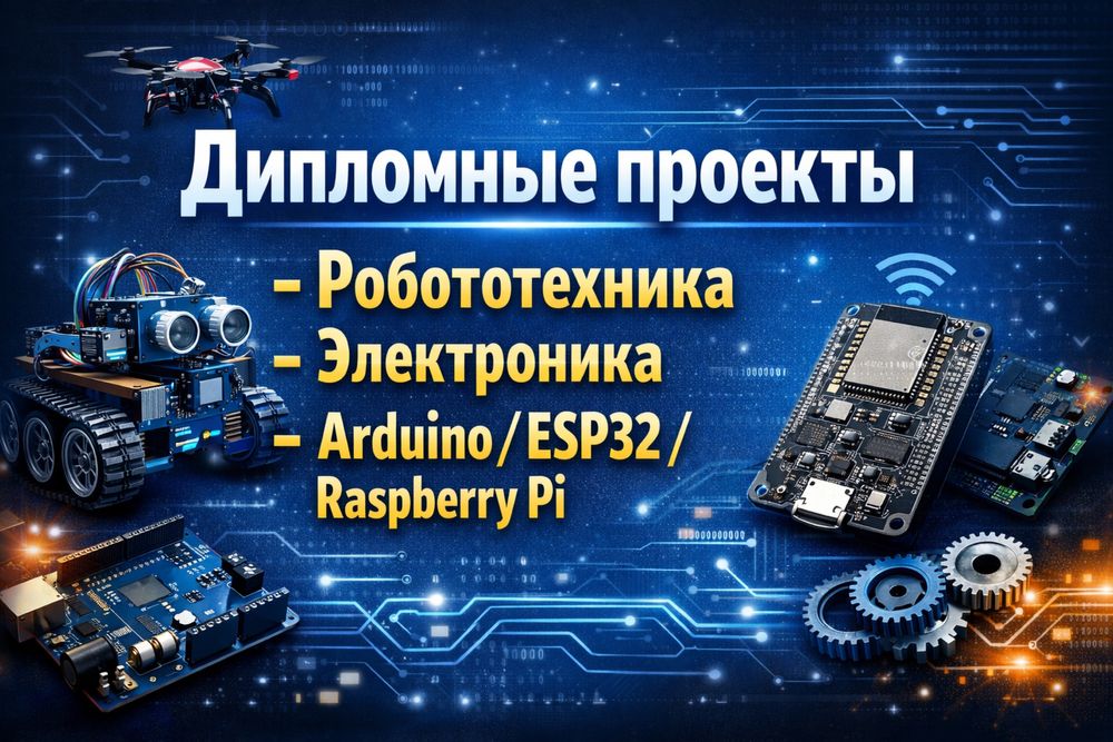 Дипломные, проекты | Arduino, ESP32, IoT, роботы, дроны