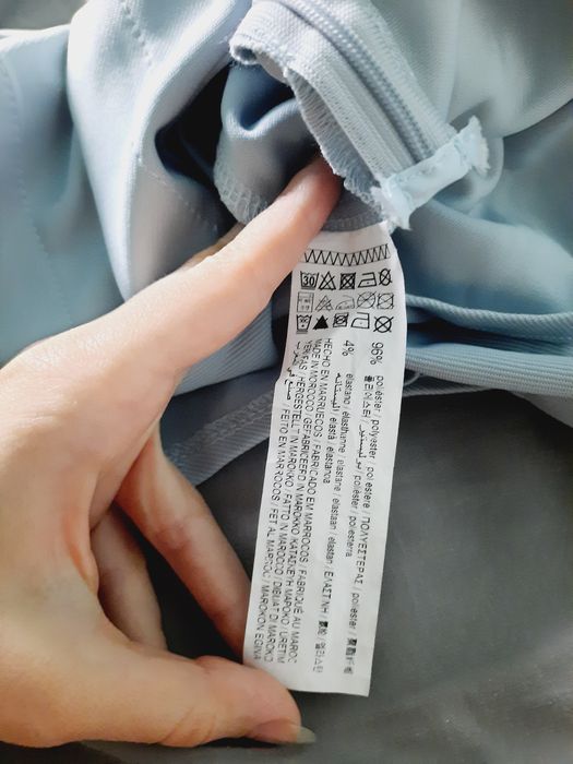 Fustă mini albastru-deschisă