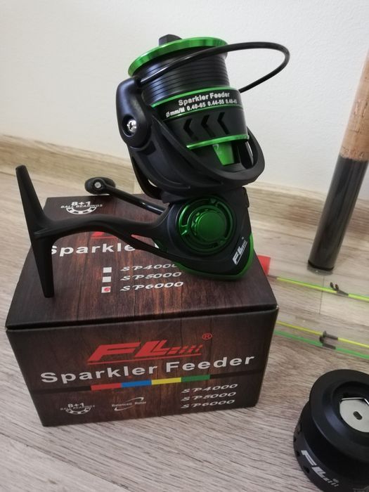 Set 2 Mulinete Feeder FL Sparkler 6000 8+1 Rulmenti