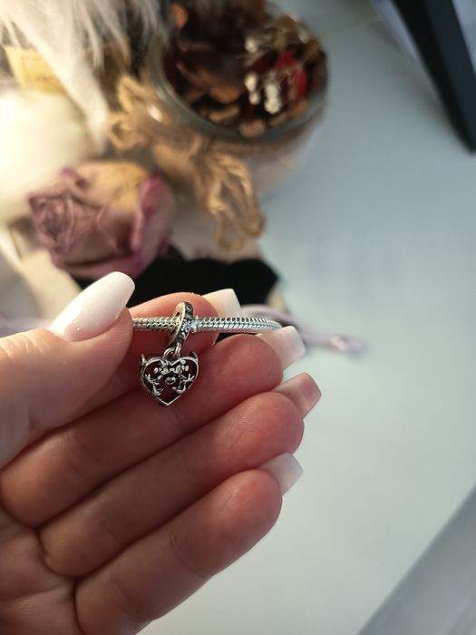 Pandantiv inima Mickey și Minnie kiss