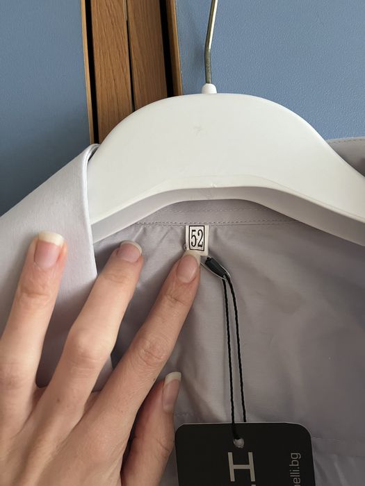 Нова мъжка риза, размер 52 (5XL)