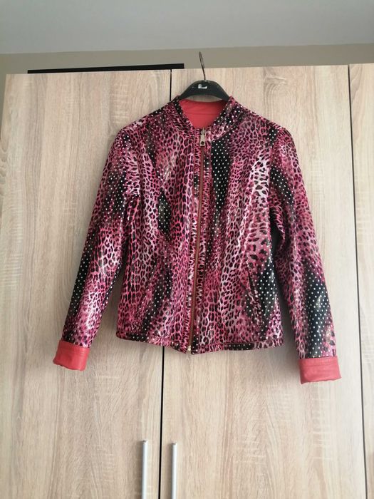 Дамско кожено яке с две лица