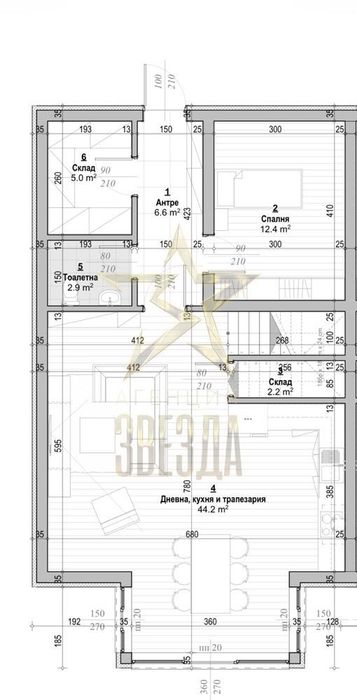 Триетажна къща с акт 16