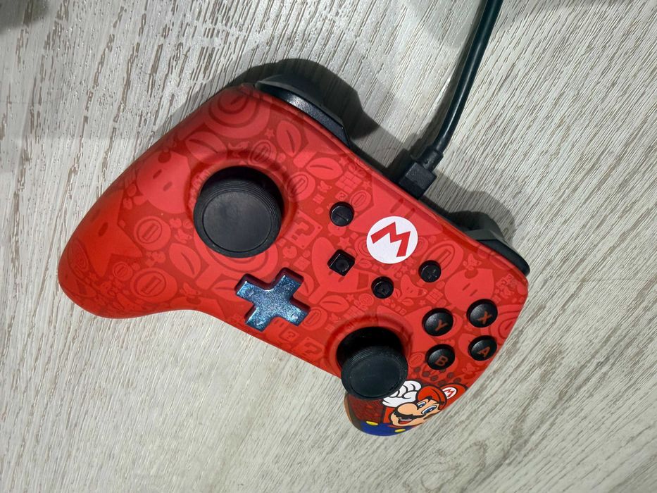 Контролер PowerA - Enhanced за Nintendo Switch, жичен, Mario