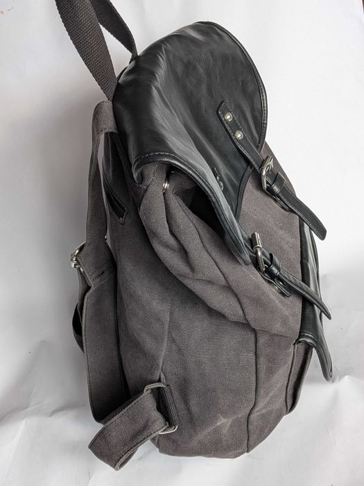 Ghiozdan denim Your Turn gri magnetic