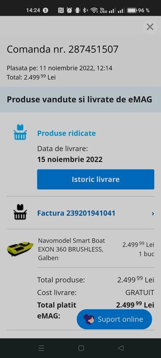 Navomodel Smart Boat Exon 3100 lei