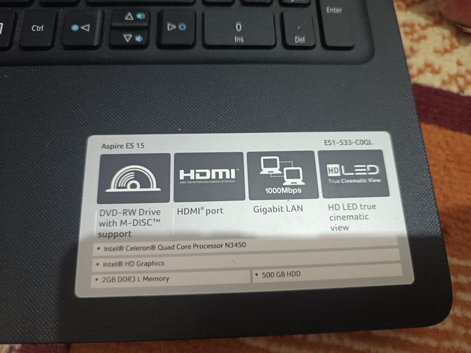 Acer noutbook sotiladi