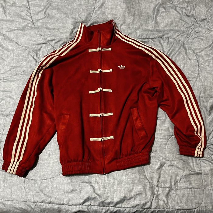 Кофта Adidas Chinese New Year красный цвет Адидас Китайский Новый Год