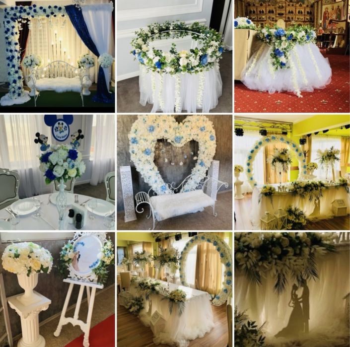Inchiriez decoruri, aranjamente florale/ baloane evenimente