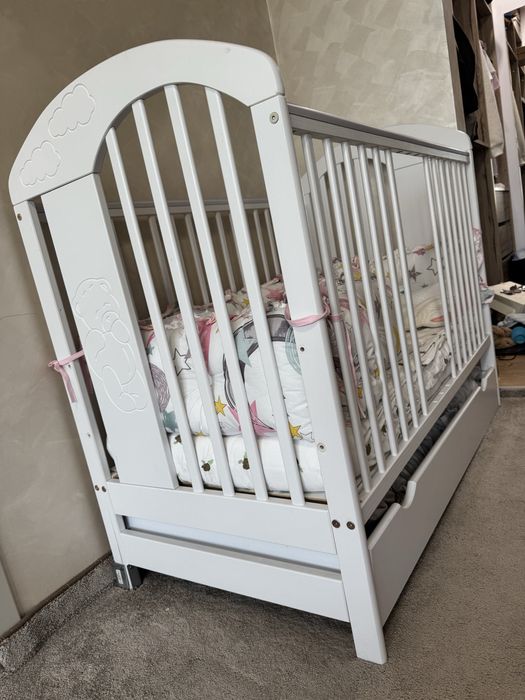 Детска кошара с матрак възглавничка и обиколник