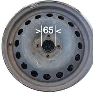 Janta otel 16", 65 mm, 4 gauri fixare (pneu 215/55 R16) (2 buc)