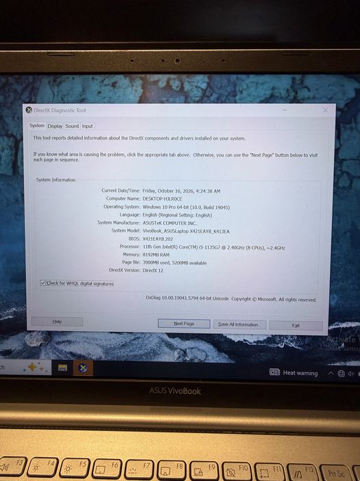 Laptop ASUS VivoBook 14 K413E i5-1135G7 8GB RAM Iris Xe
