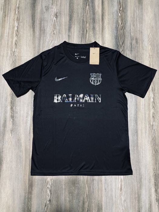 Tricou Jersey Barcelona Balmain negru