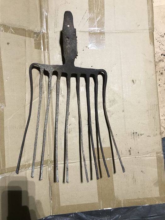 Furca Metalica  9 Coarne Veche-Vintage