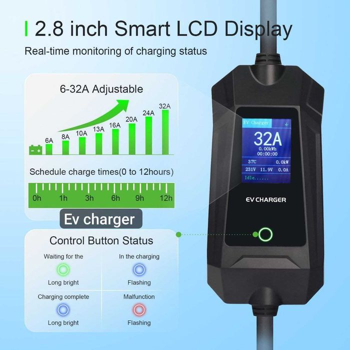 Zaryadka 3.5-7kw regulirovkali avto uchun