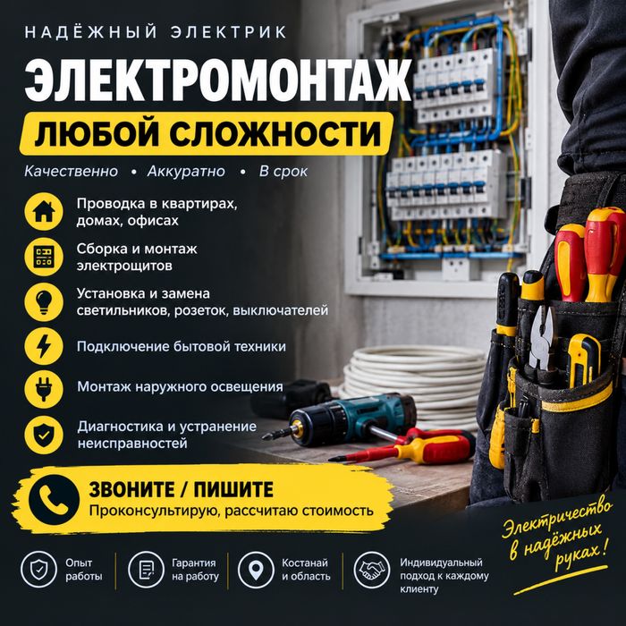 Электрик Электромонтаж