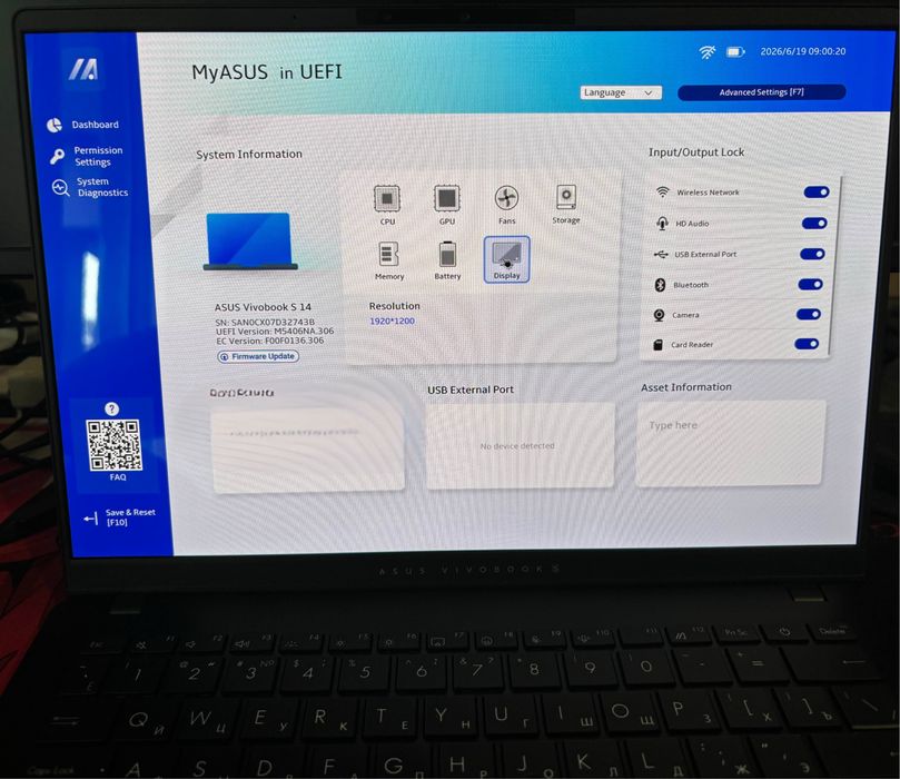 Ноутбук/Ультрабук ASUS Vivobook S14 OLED