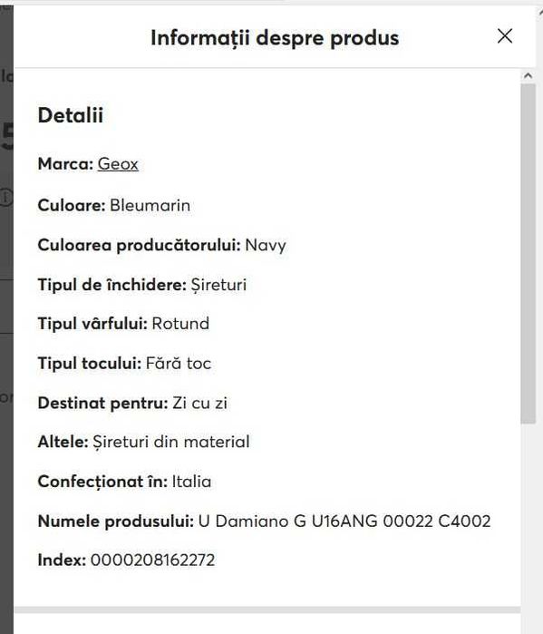 Ghete barbati Geox Albastru, piele naturala, noi-noute, nepurtate