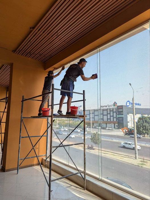 Уборка Клининг Cleaning service   Мойка Чистка Фасадов Ташкент.