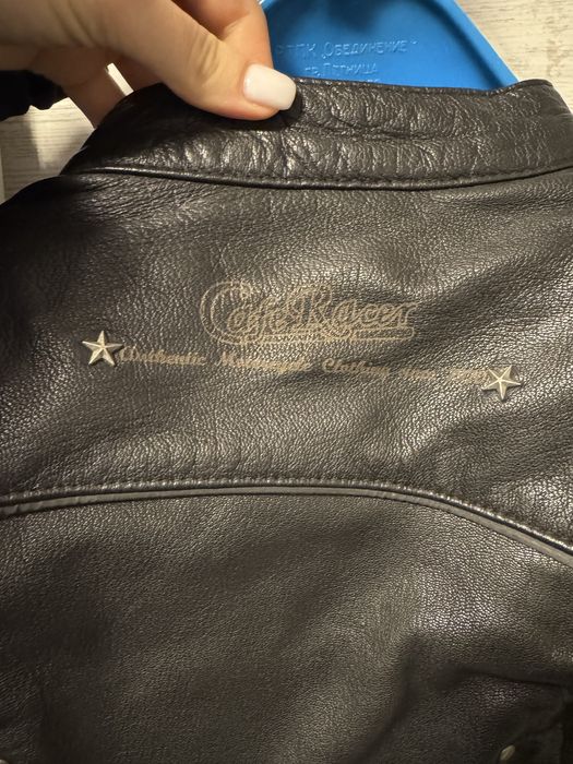 Дамско кожено моторджийско яке Cafe Racer – размер 40 (M)