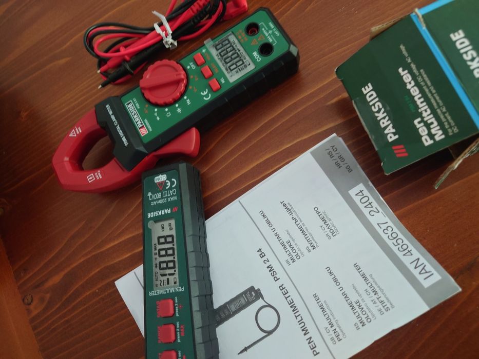 Мултимер  (мултицет) писалка и амперклещи Parkside