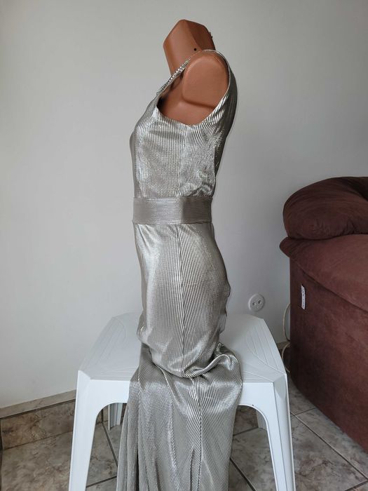 Rochie argintie lunga