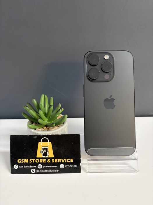 Iphone 15 Pro 128Gb Black Titanium 2 Ani Garantie Gsm Store&Service