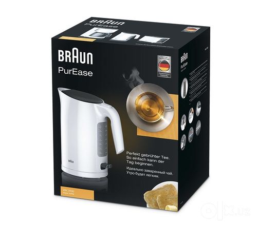 Электрический чайник Braun PurEase WK 3100 WH, 1,7 л, 2200 Вт