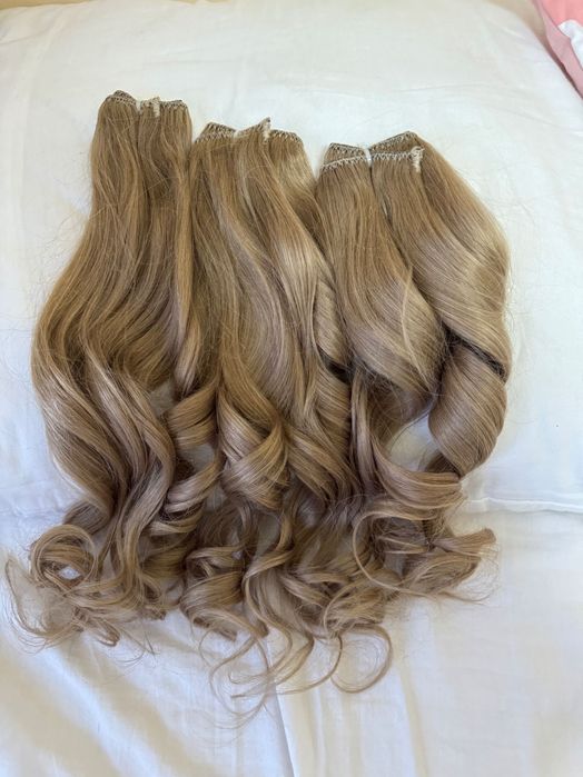 100% натурална индийска коса, мека и готова за носене