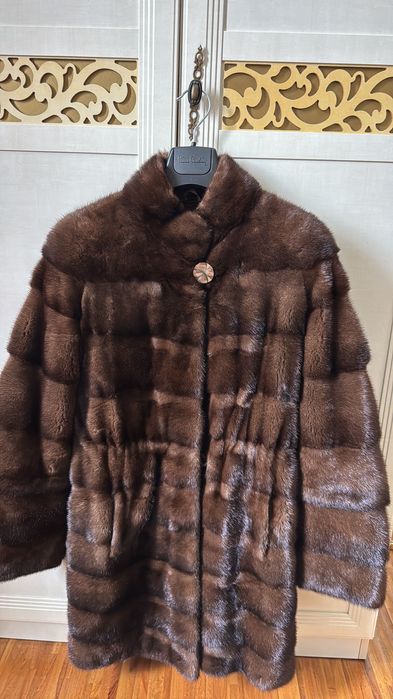 Натуральная норковая шуба