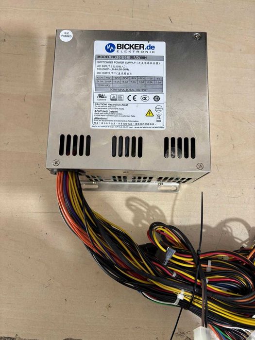 Sursă PC Industrială Bicker Elektronik BEA-750H, Regim 24/7, Calitate Germană