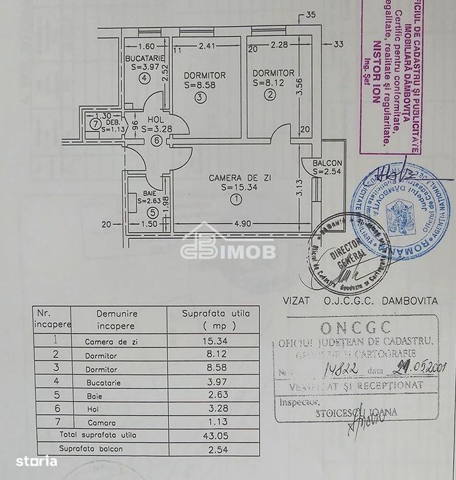3 Camere | Micro 8 | Etaj 2 | Lângă Med Life | Mobilat & Utilat